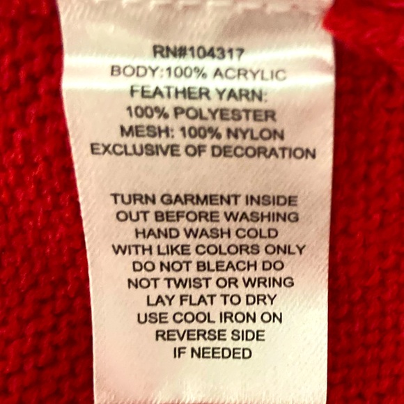 DEREK HEART Mrs. Santa Ugly Christmas Sweater Dress With Tulle Size Small - Picture 7 of 7